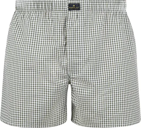 Steppin' Out Boxer Vichy Green maat M