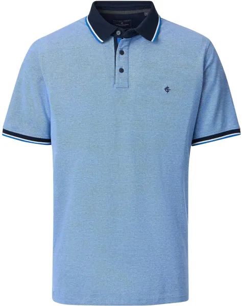 CASAMODA Polo Shirt Piqué Contrast Blue maat 3XL