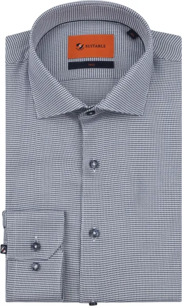Suitable Shirt Triangle Navy Dark Blue Blue size 38