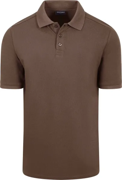 Suitable Respect Polo Shirt Tiger Brown maat L