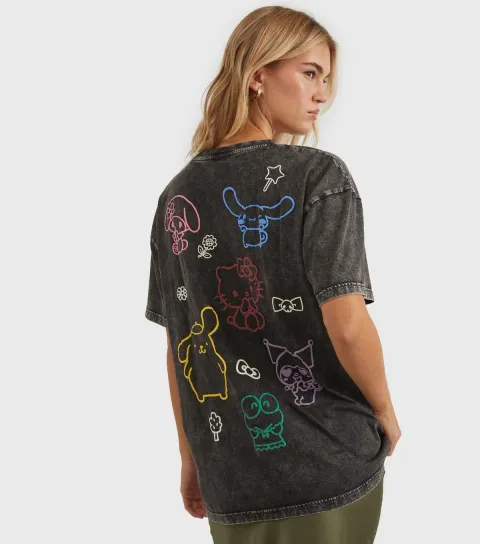 Mid Grey Hello Kitty and Friends T-Shirt