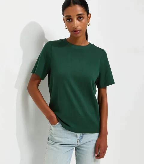 Premium Dark Green Heavyweight Cotton T-Shirt