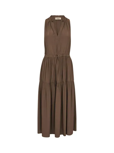 MOS MOSH Sabri Solida A-Line V-Neck Tunic Maxi Dress
