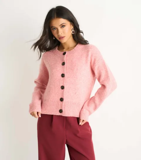 Light Pink Long Sleeve Cardigan