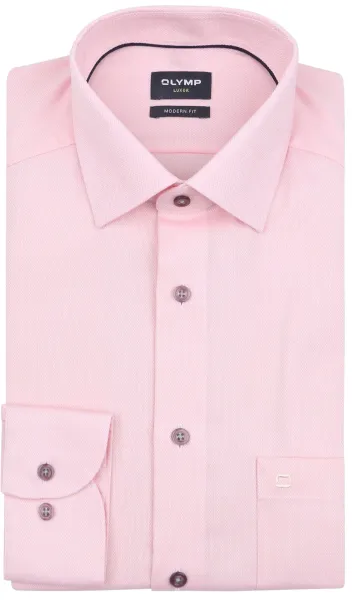 Olymp Luxor Shirt Structure Pink size 39