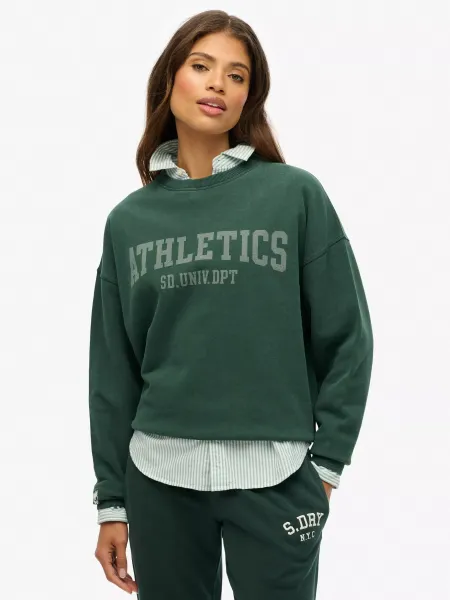 Superdry Athletic Essentials Relaxed Crew Sweatshirt