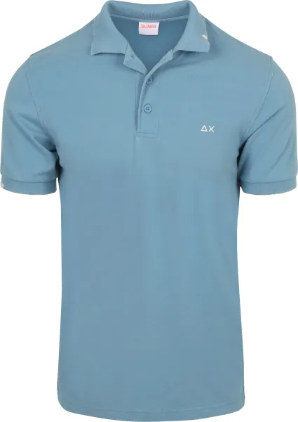 Sun68 Polo Shirt Vintage Blue maat 3XL