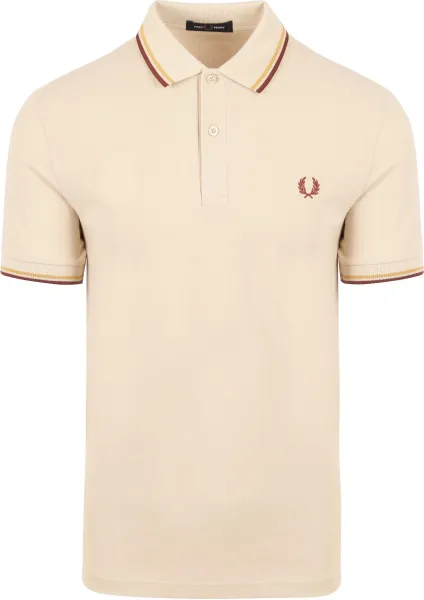 Fred Perry Polo M3600 Ecru W55 Beige Off-White maat L