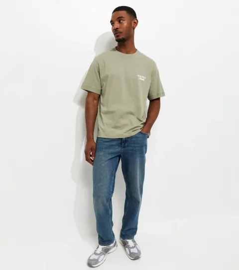 Light Khaki Relaxed Originals Studio Logo T-Shirt