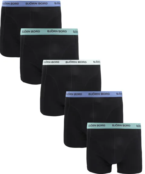 Bjorn Borg Boxers Cotton Stretch 5-Pack Blue Green Black maat L