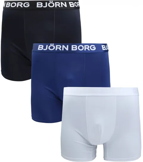 Bjorn Borg Sports Boxer Brief Black White Blue maat L