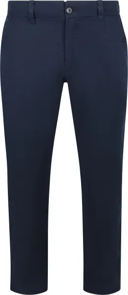 BOSS Chino Sanderson Linen Blend Navy Blue Dark Blue maat W 31