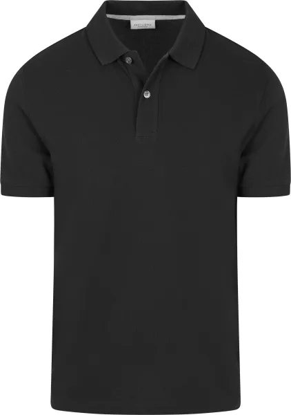 Profuomo Piqué Polo Shirt Black maat L