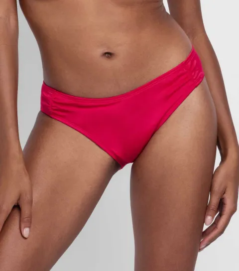 Dark Pink Low Rise Bikini Bottoms