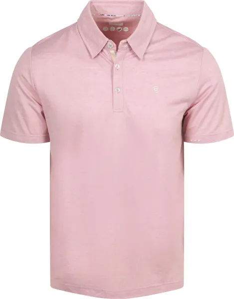 R2 Amsterdam Polo Regular Navy Pink maat L