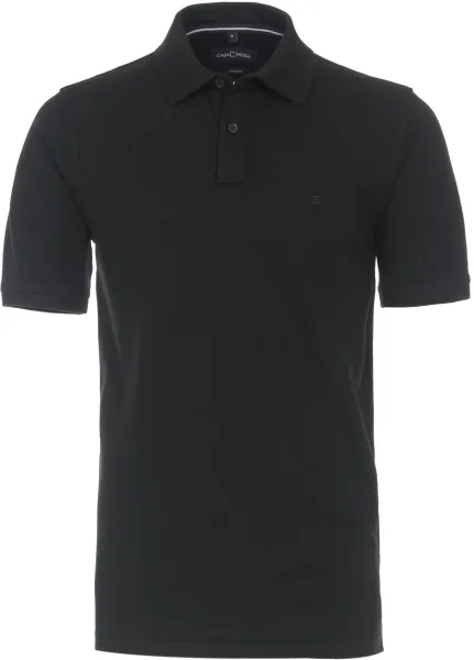 CASAMODA Polo Shirt Stretch Black maat 3XL