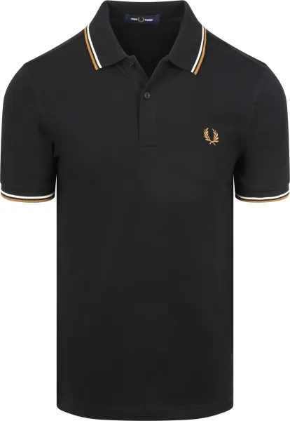 Fred Perry Polo Twin Tipped M3600 P69 Black maat L