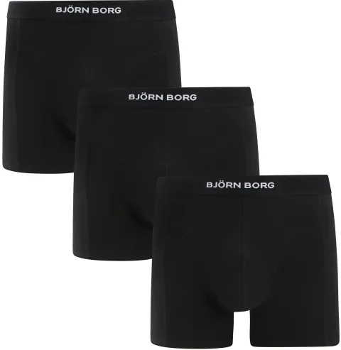 Bjorn Borg Organic Cotton Boxers 3Pack Black maat L