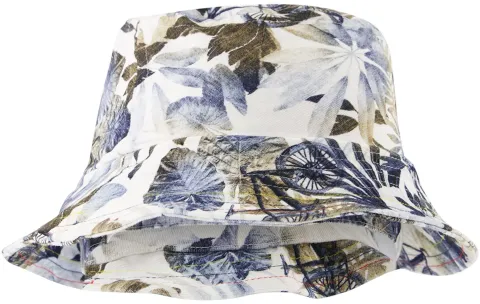 R2 Amsterdam Bucket Hat Print Blue