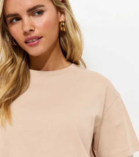 Petite Mink Boxy Fit T-Shirt