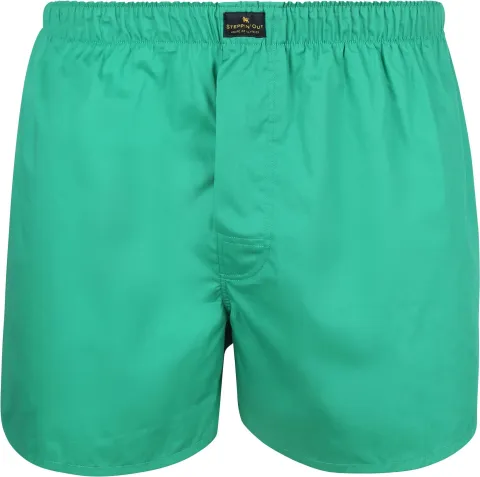 Steppin' Out Boxershort Racing Poplin Green maat L