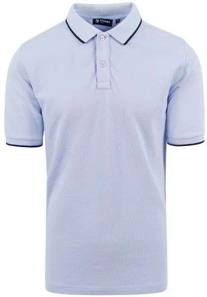 Suitable Respect Polo Shirt Tip Ferry Light Light blue Blue maat L