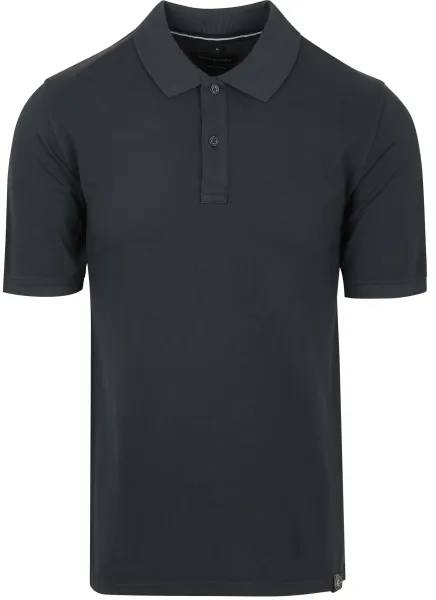 CASAMODA Polo Shirt Piqué Garment Dye Navy Dark Blue maat L