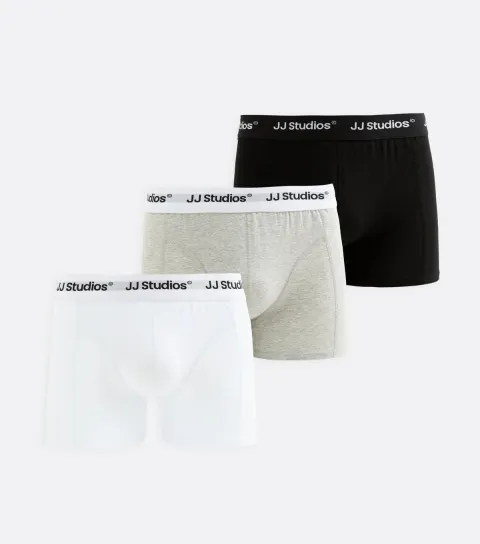 White Pack of 3 Logo Waistband Boxers