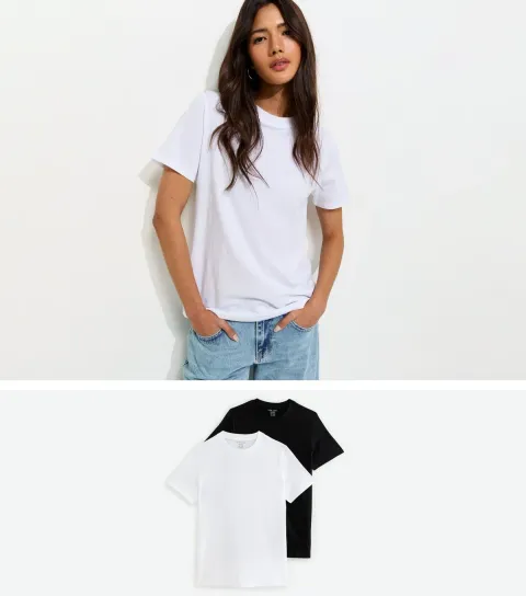 White Pack Of 2 Relaxed Fit T-Shirts