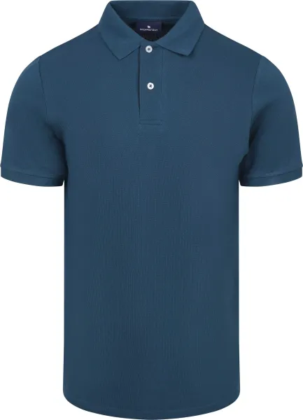 Steppin' Out Polo Piqué Royal Blue maat L