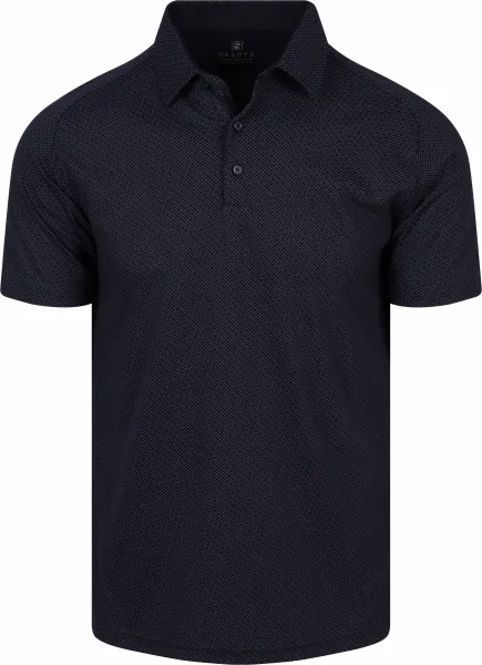 Desoto Short Sleeve Shirt Artwork Navy Blue Dark Blue maat M