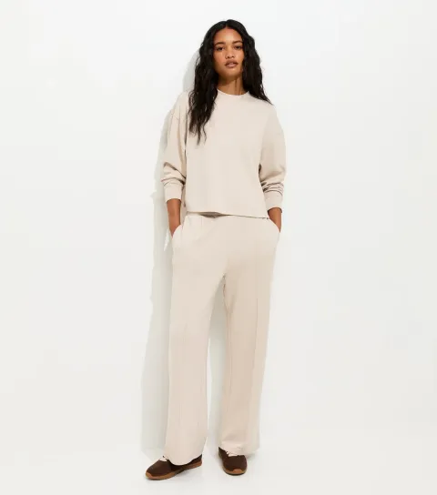 Premium Stone Wide Leg Joggers