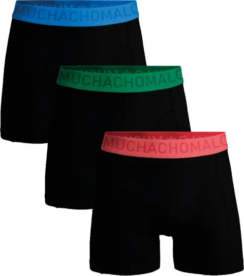 Muchachomalo Boxer Shorts Microfiber 3-Pack 36 Multicolour Black maat L