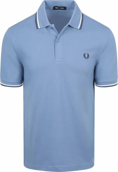 Fred Perry Polo Twin Tipped M3600 89A Blue maat L