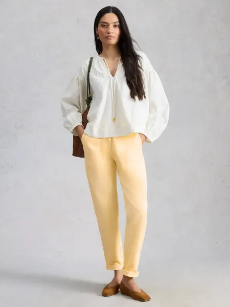 White Stuff Twister Organic Cotton Rich Chino Trousers