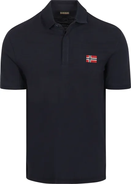 Napapijri Ebea Polo Shirt Navy Dark Blue Blue maat L