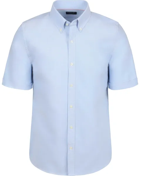 Steppin' Out Short Sleeve Shirt Oxford Yale Light Light blue Blue maat L