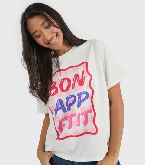White Bon Appetit T-Shirt