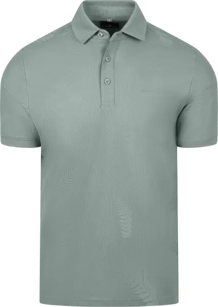 State of Art Polo Shirt Leaf Piqué Jade Green maat 3XL