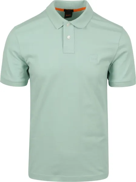 BOSS Passenger Polo Shirt Blue Green Turquoise maat L