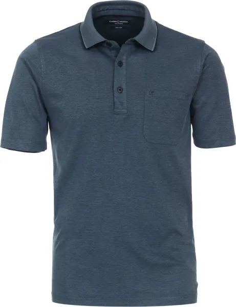 CASAMODA Polo Shirt Petrol Dark Blue Blue maat 3XL