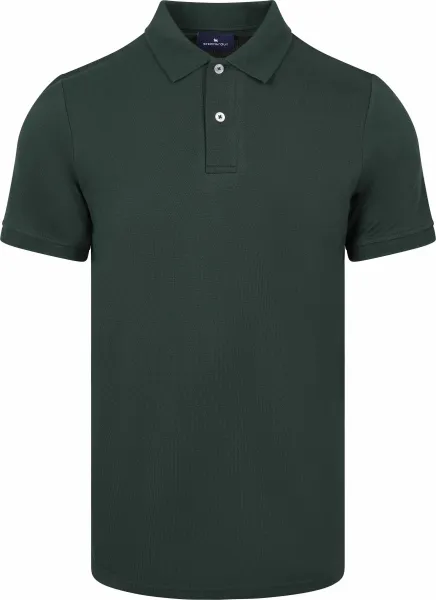 Steppin' Out Polo Piqué Dark Green Dark Green maat L