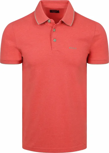 NZA Henley Piqué Polo Red maat 3XL