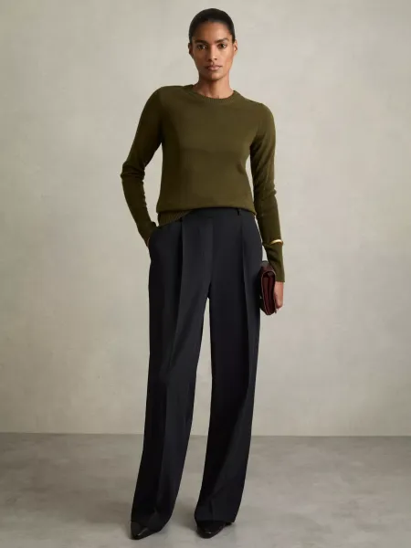 Reiss Eden Wide Leg Trousers